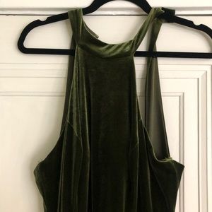 Velvet bridesmaid dress, worn once. Custom size correlates to a 10